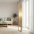 Ethos Floor Lamp | Oak Wood Base & Natural Faux Linen Shade | Ashcroft Imports Furniture