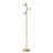 Brilliance Modern Gold Brush Floor Lamp | Opal Glass Shades | Ashcroft Imports Furniture