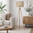 Brillo Floor Lamp | Natural Wood Tripod & Beaded Shade
