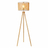 Brillo Floor Lamp | Natural Wood Tripod & Beaded Shade
