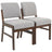 Caldwell Dining Chair | Light Grey Textured Boucle Modern Rustic Design | Ashcroft Imports Furniture