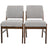 Caldwell Dining Chair | Light Grey Textured Boucle Modern Rustic Design | Ashcroft Imports Furniture
