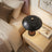 Cosmiclume Table Lamp | Matte Black Dome & Walnut Base