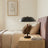 Cosmiclume Table Lamp | Matte Black Dome & Walnut Base