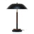 Cosmiclume Table Lamp | Matte Black Dome & Walnut Base