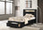 Cupid Black Platform Bed - Twin, Full