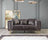 Santana Smoke Velvet Loveseat