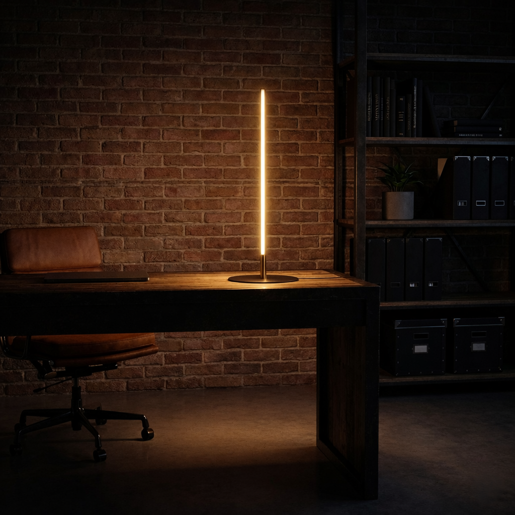 Dimond LED Table Lamp | Matte Black & Round Metal Base