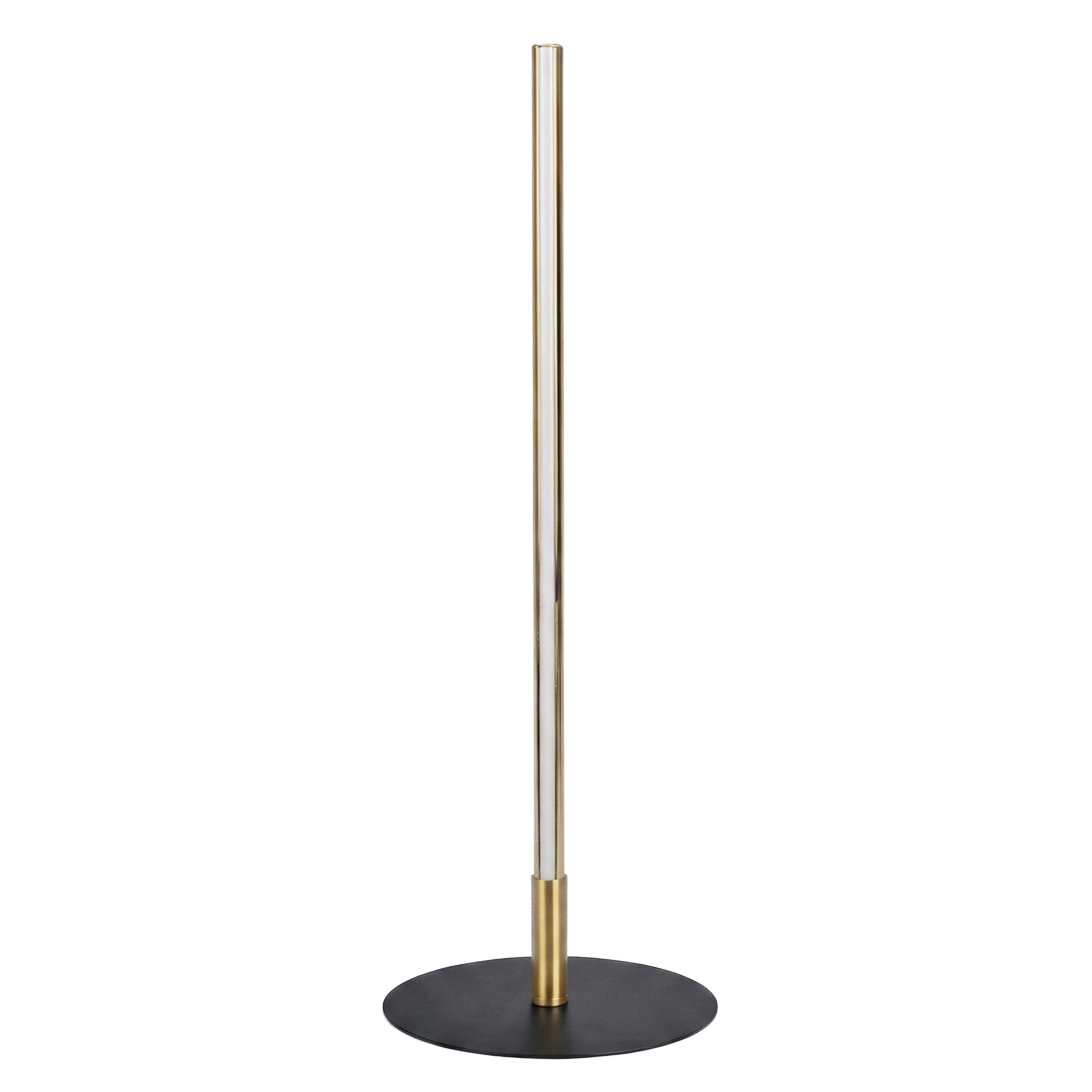 Dimond LED Table Lamp | Matte Black & Round Metal Base