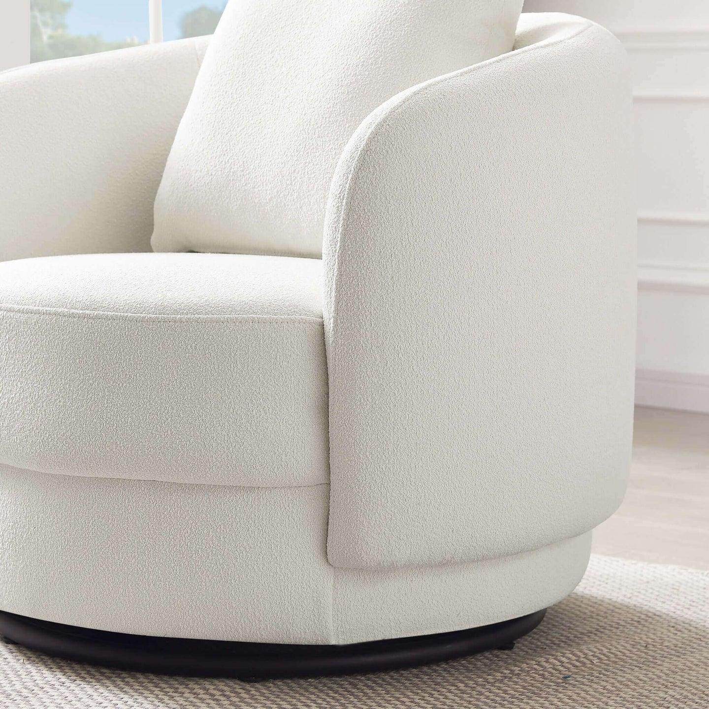 Dylan Beige Boucle Lounge Chair