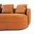 Dylan Round Arm Composite Leather Luxury Japandi Style Sofa -Ashcroft Imports Furniture