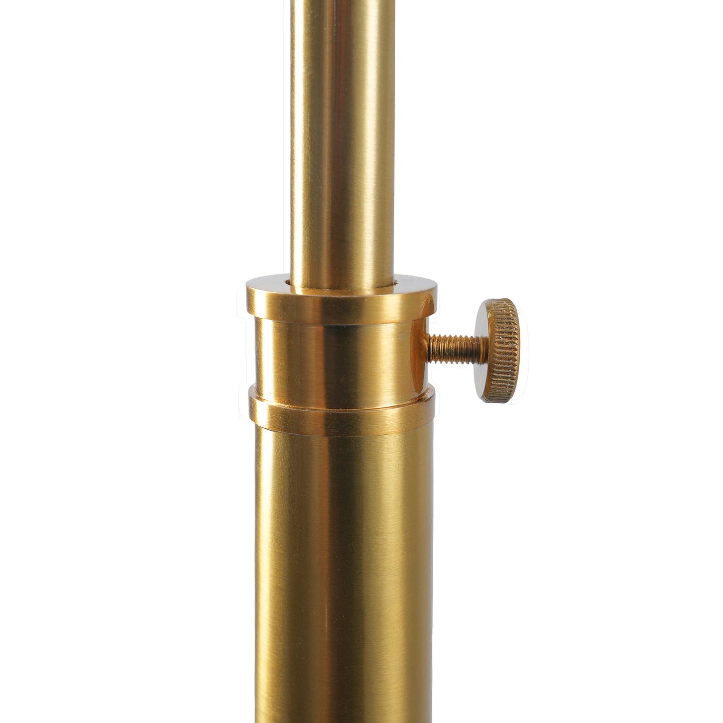 Elara Floor Lamp | Gold Brass Dome & Rattan Stem