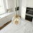 Ember Three Candle Lights Pendant | Satin Brass & Clear Glass