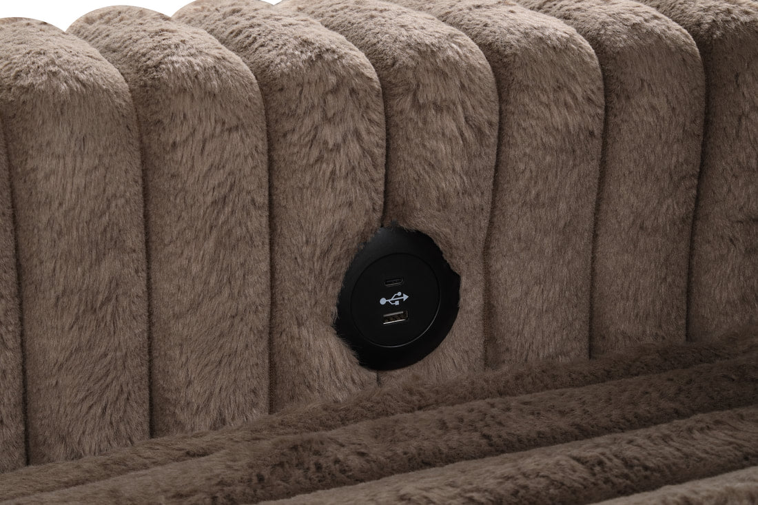 Forever Mocha Sectional With Pull-Out Bed