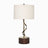 Foundry Table Lamp | Twisted Brass Stem & Wood Base