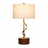 Foundry Table Lamp | Twisted Brass Stem & Wood Base
