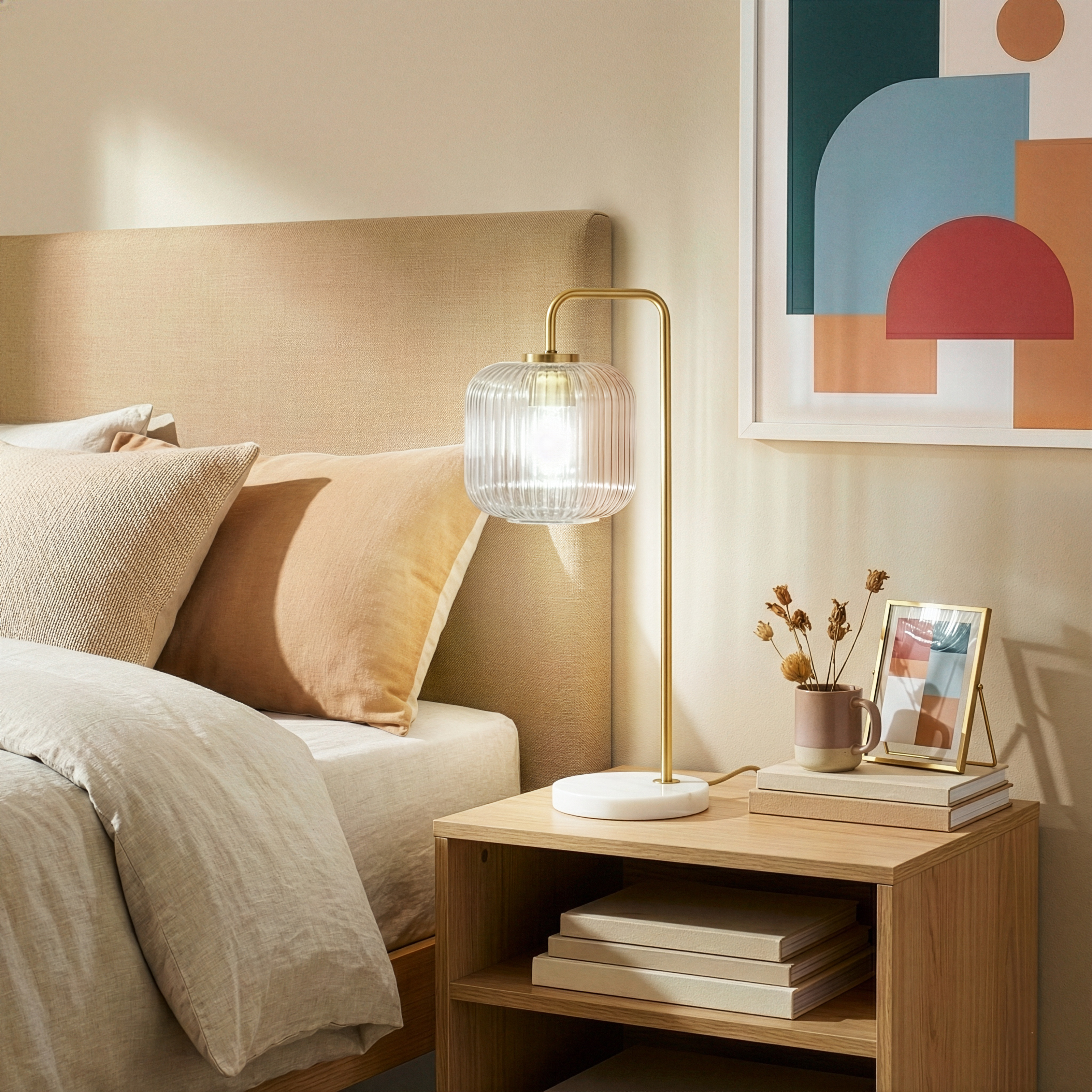 Haven Clear Glass Table Lamp - Ashcroft Furniture