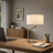 Horizon Table Lamp | Brushed Nickel & Curved Metal Base
