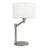Horizon Table Lamp | Brushed Nickel & Curved Metal Base