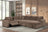 Hunter Mocha Sectional (W/ Bluetooth Speaker & Pull-Out Bed)