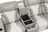 IBIZA POWER/POWER Gray Reclining Sectional