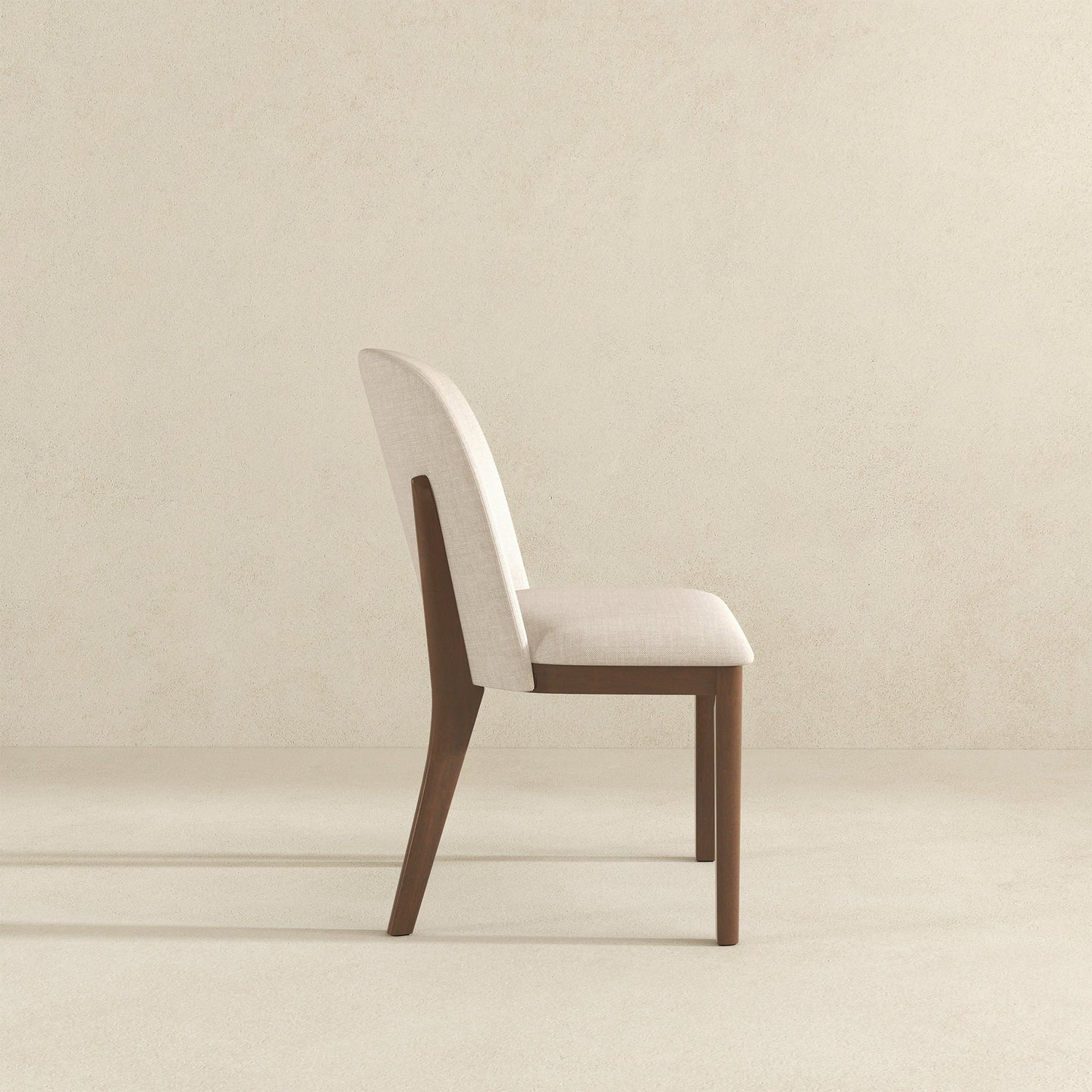 Kaitlyn Beige Fabric Dining Chair (Set Of 2)