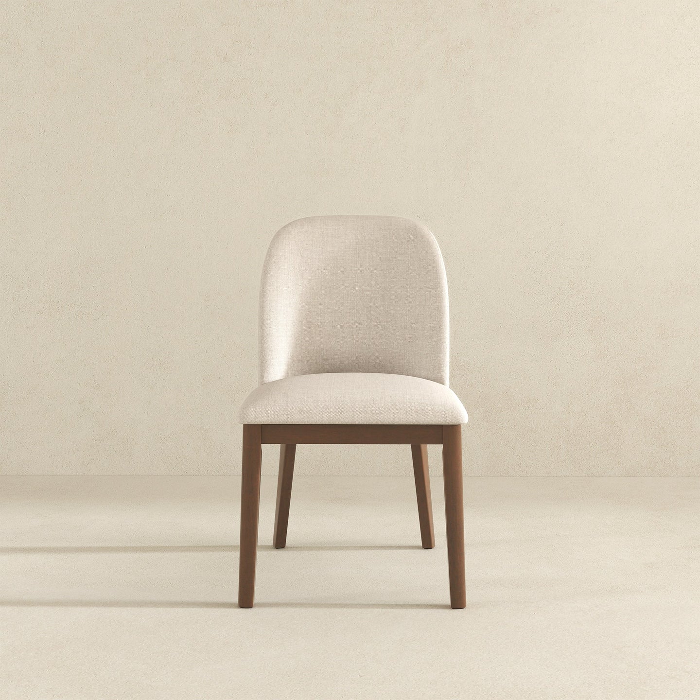 Kaitlyn Beige Fabric Dining Chair (Set Of 2)