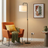 Lior Floor Lamp | Wooden Pole & White Drum Shade