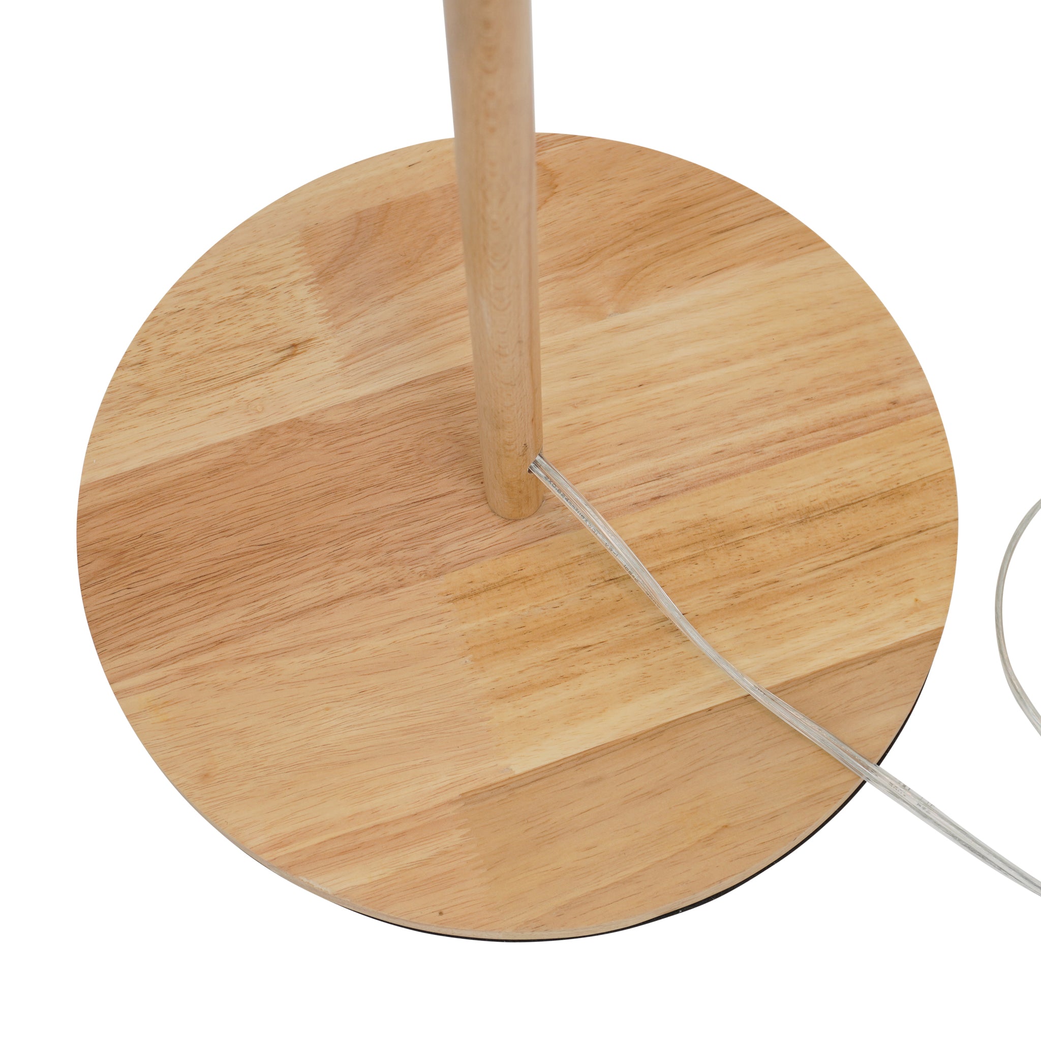 Lirian Floor Lamp | Oak Wood Finish & Natural Linen Shade
