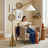 Lisbon Floor Lamp | Hanging White Shade & Coned Base