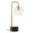 Luxeray Table Lamp | Brushed Gold Arch & Glass Globe