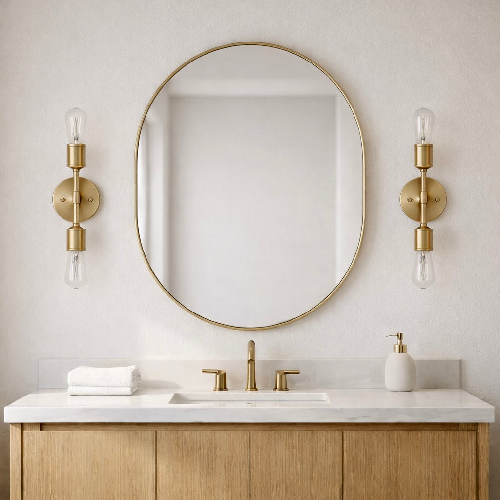 Reverie Double Lights Wall Sconce | Sleek & Symmetrical Modern Lighting