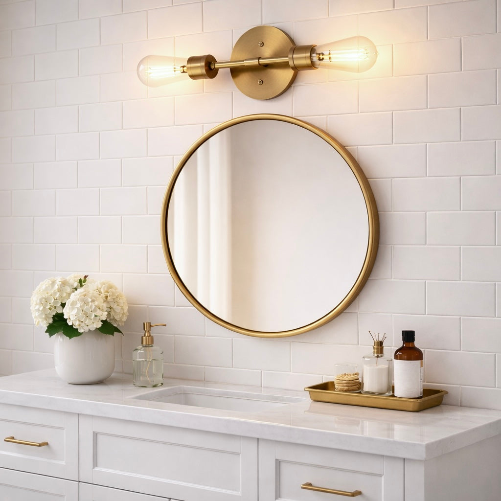 Reverie Double Lights Wall Sconce | Sleek & Symmetrical Modern Lighting