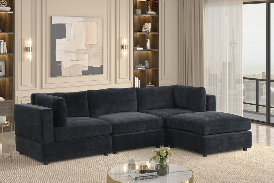 Milan Black Modular Sectional **NEW ARRIVAL**