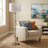 Nimbus Floor Lamp | Brushed Nickel & Clear Glass Body
