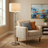 Nimbus Floor Lamp | Brushed Nickel & Clear Glass Body