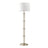 Nimbus Floor Lamp | Brushed Nickel & Clear Glass Body