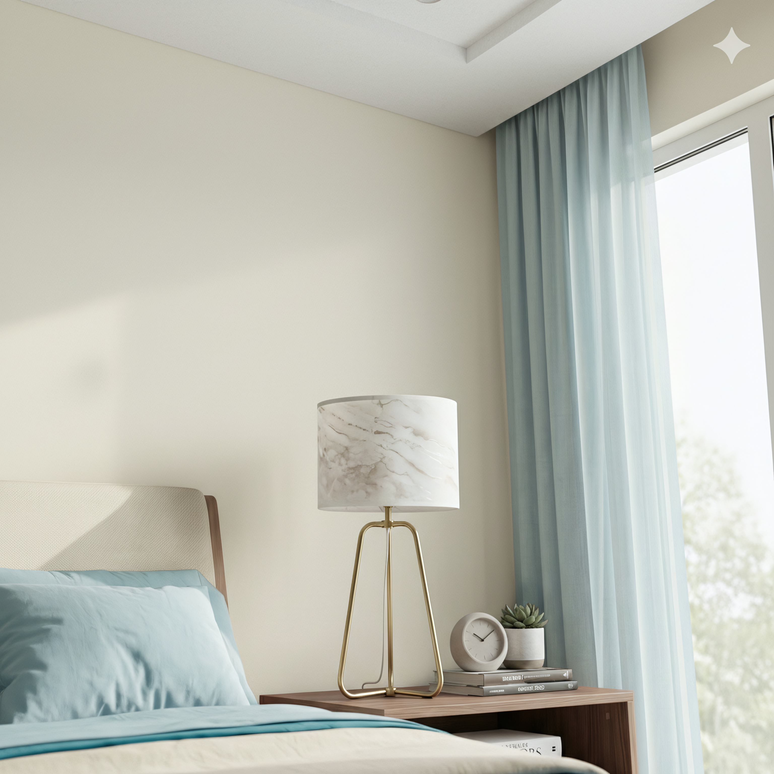 Optima Table Lamp | Antique Brass & Faux Marble Shade