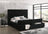 Paris Black Platform Bed Queen, King