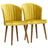 Parsons Gold Velvet Dining Chair - Set of 2