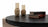 674 Black-Travertine Coffee with End Table