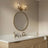 Regal Double Light Vanity | Satin Brass & Clear Ribbed Glass