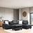 Rocket PU Reversible Sectional (Black)