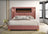 Romance2 Pink Platform Bed - Queen, King