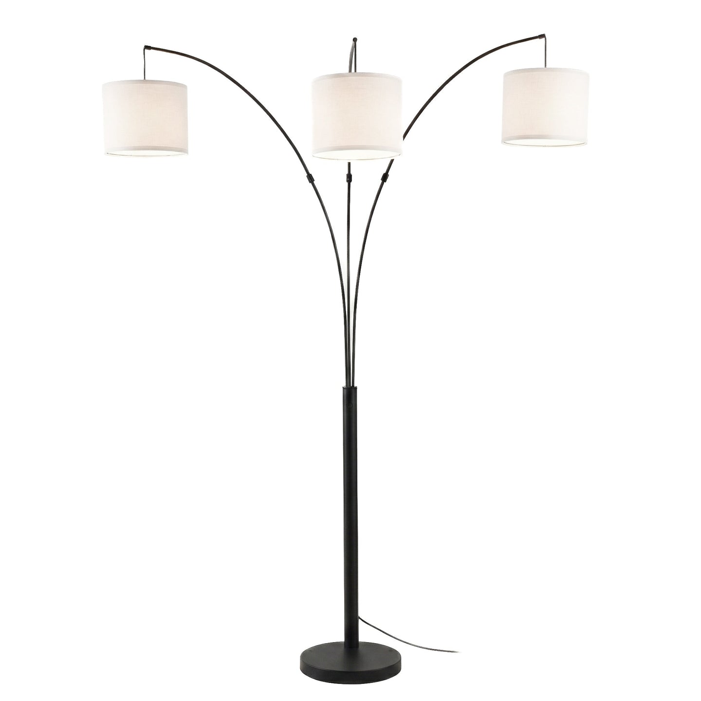 Royal 3-Arm Metal Arc Floor Lamp | Oil Rubbed Bronze | Ashcroft Imports Furniture