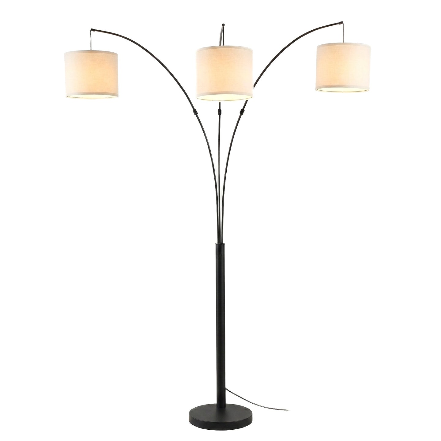 Royal 3-Arm Metal Arc Floor Lamp | Oil Rubbed Bronze | Ashcroft Imports Furniture