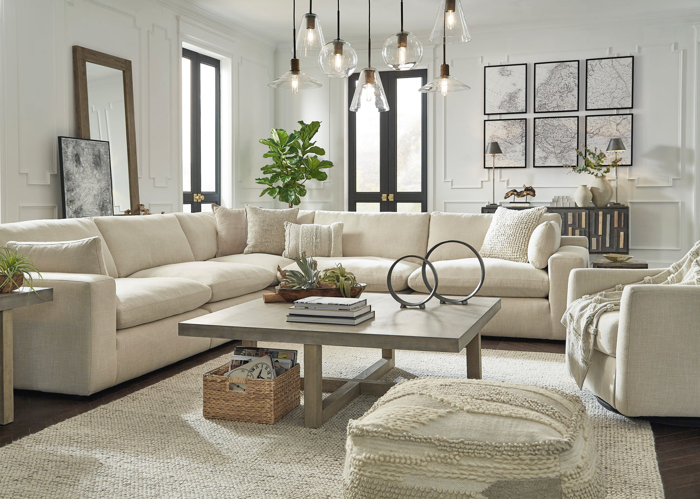 10006 5PC Oversized Sectional (LAST ONE)