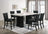Finley PU - (GENUINE MARBLE) Counter Height Table & 6 Chairs