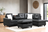 Rocket PU Reversible Sectional (Black)