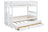 BB41 TWIN/TWIN Bunk Bed w/Twin Trundle + 3 Drawers White